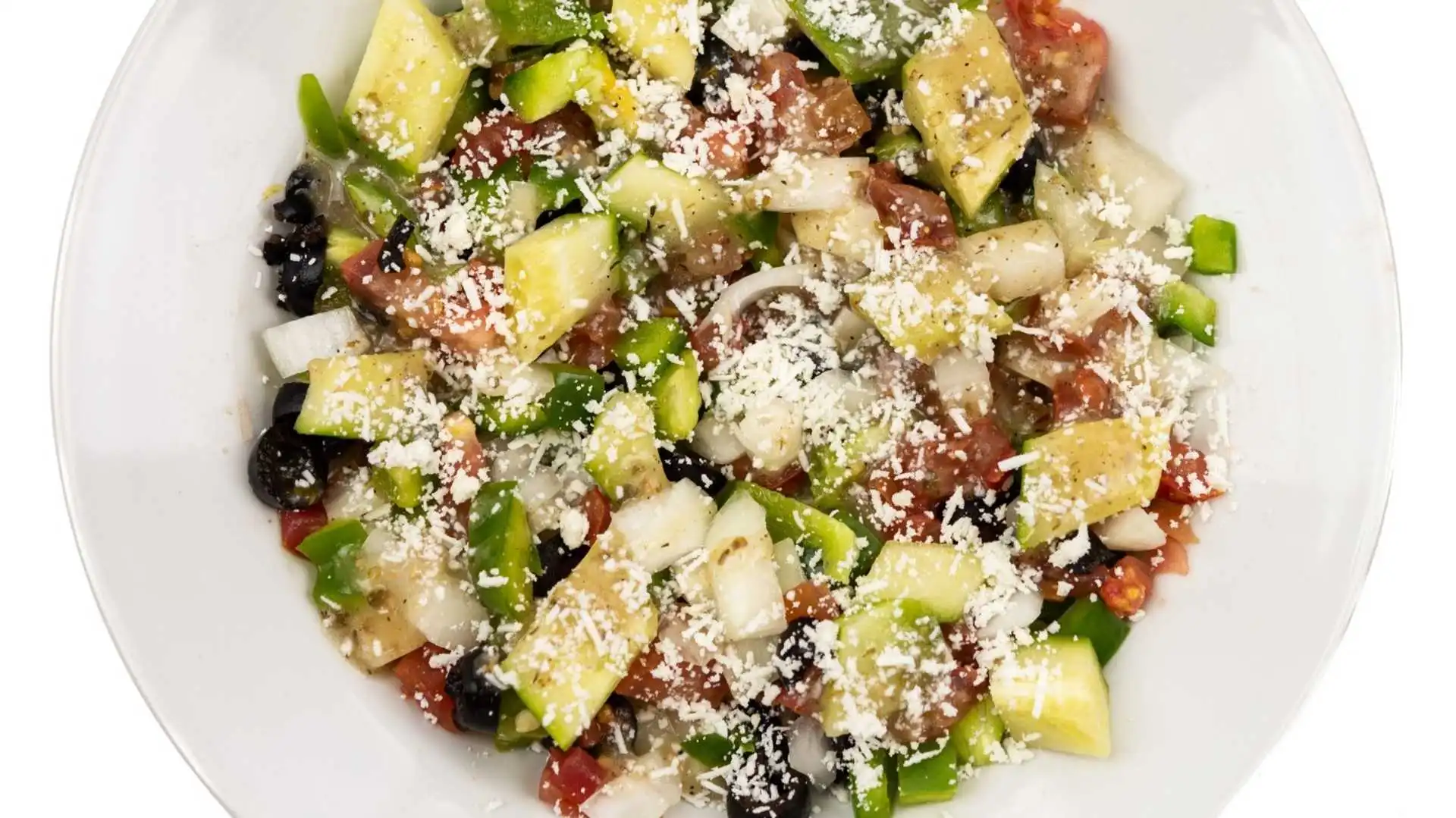 Greek Salad - Fresh salad at Chicago Deep Dish Pizza Calgary