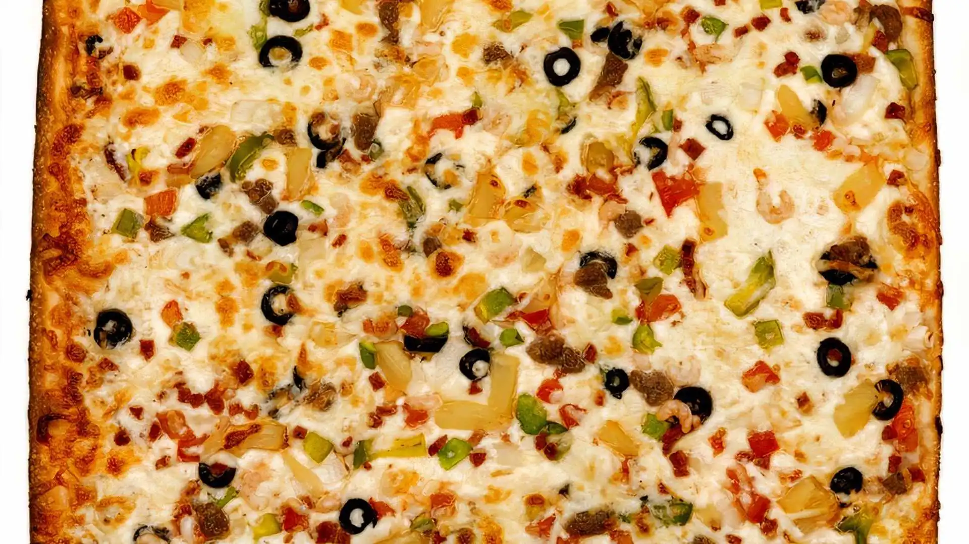 Galaxy Pizza - Fully loaded Chicago deep dish with pepperoni salami beef ham at Calgary's Original